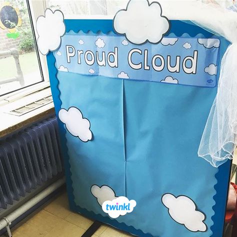 Create a motivational bulletin board with our Proud Cloud Display Pack. Sign up to Twinkl to download. #proudcloud #motivational #growthmindset #teaching #teacher #teachingresources #twinkl #twinklresources #classroom #classroomideas #bulletinboard #teachersofinstagram #teaching #education Proud Cloud, Year 1 Classroom, Reception Classroom, Reception Class, Forensic Anthropology, Eyfs Classroom, Early Years Classroom, Classroom Bulletin Board, Sensory Diet