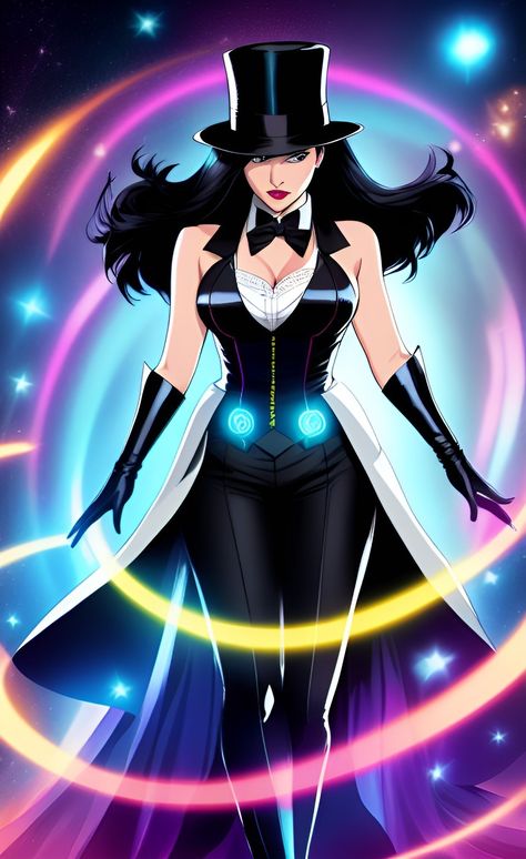 Zatanna Dc Comics, Dc Comics Girls, Marvel Heroines, Dc Rebirth, Marvel And Dc Characters, Dc Comics Wallpaper, Dc Comics Heroes, Batman Artwork, Dc Comics Artwork