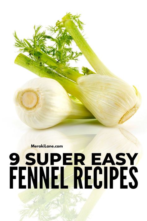 9 Easy Fennel Recipes for Digestion and Weight Management | Fennel offers so many health benefits - it's rich in nutrients, improves digestive health, relieves constipation, reduces acid reflux and heartburn, regulates blood sugar levels, and more. In this post, we share tips and hacks to help you learn how to cook with fennel, and we've also curated our best anti-inflammatory fennel recipes for weight loss. Fennel Root Recipes, Recipe With Fennel, Recipes Using Fennel Bulb, How To Cook Fennel, How To Use Fennel, Recipes Using Fennel, What To Do With Fennel, Recipes For Digestion, Recipes With Fennel