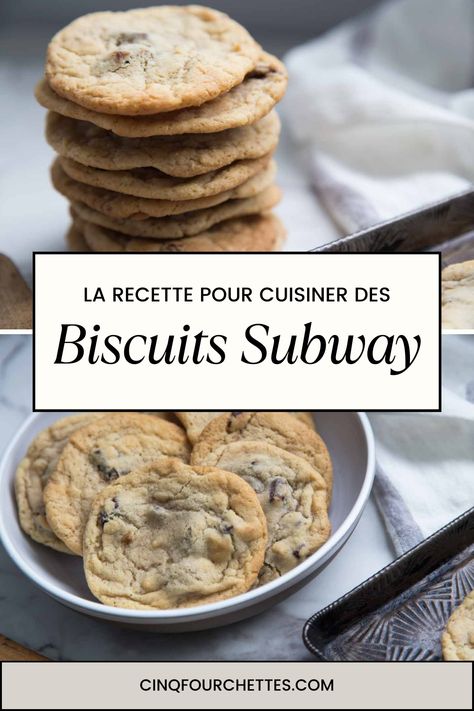 Vous rêvez des biscuits du Subway ? Voici comment faire un copycat de la recette. Ils sont si bons. #subway #biscuits #cookie #chocolat #dessert #recette Ny Times Biscuit Recipe, Mug Biscuit, Mug Cookie Healthy, Fondant, Biscuits, Cookies Et Biscuits, Dessert