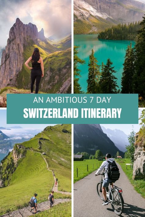 An Ambitious 7-Day Switzerland Itinerary 7 Day Switzerland Itinerary, Switzerland On A Budget, 4 Days In Switzerland, Activities In Switzerland, Switzerland Hiking Itinerary, Switzerland Austria Itinerary, Switzerland And Austria Itinerary, Switzerland Must See, Switzerland In September