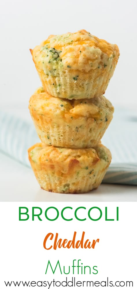 Move over sweet muffins, we have a new muffin in town. Filled with cheesy goodness and greens too it’s the perfect make ahead lunch box item for everyone! Trust me, your kids will LOVE them! #lunchbox #snack #lunch #kidapproved #savorymuffins #easytoddlermeals Broccoli Muffins, Make Ahead Lunch, Cheddar Muffins, Sweet Muffins, Diet Lunch, Easy Toddler Meals, Snack Lunch, Savory Muffins, Sweet Muffin