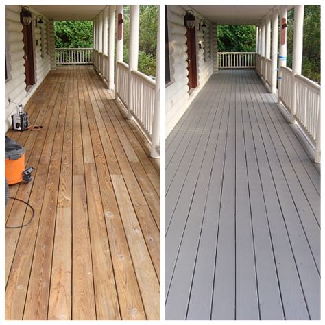 Painting A Porch, Painted Deck Floors, Painted Porch Floors, Floor Paint Colors, Porch Wood, White Porch, Tips For Painting, Porch Paint, Porch Tile