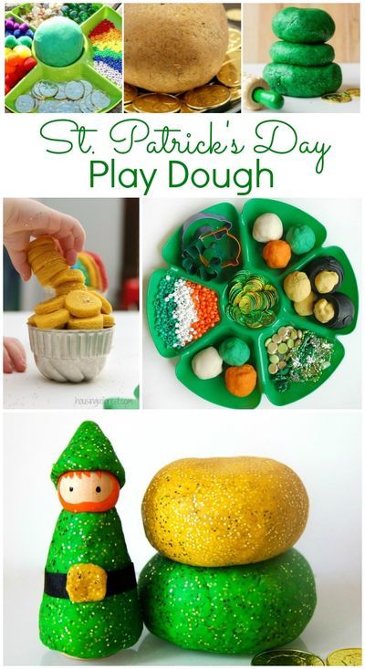 Playdoh Ideas, Play Dough Invitation, St Patricks Day Activities, Play Dough Recipes, Invitations To Play, St Patricks Day Crafts, Green Play, St Patrick's Day Activities, March Activities