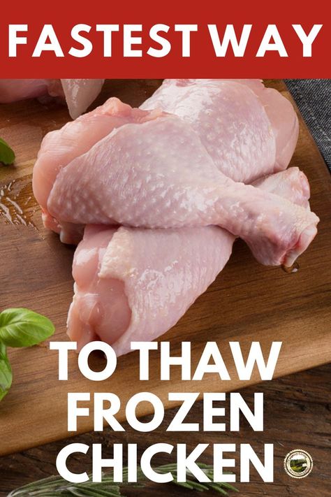 Thawing Frozen Chicken, Defrost Chicken Quickly, Chicken In A Hurry, How To Defrost Chicken, Frozen Food Recipes, Boil Frozen Chicken, Thawing Chicken, Fishing Recipes, Thaw Chicken Breast