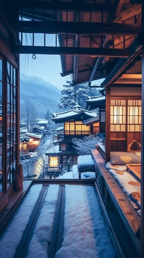 A Gassho-Style Home at a Snowy Japanese Village Japanese Modern Architecture, Japanese Estate, Places Reference, I Hope One Day, Traditional Japanese Home, Modern Japanese Architecture, Japanese Concept, Shirakawa Go, Asian Photography