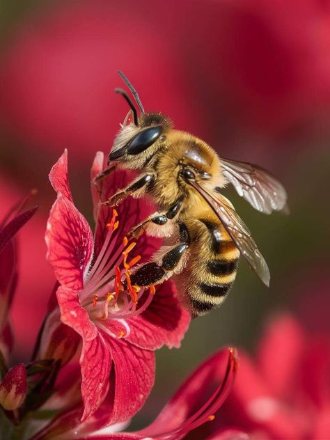 Logo Bee, Macro Photography Insects, Animal Photography Wildlife, Human And Animal, Cool Insects, Bee Pictures, Buzzy Bee, Insect Photography, Bee Photo