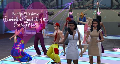 The Sims 4: Bachelor/Bachelorette Party Mod! It’s finally here :D This game play mod includes: New party type: Bachelor(ette) Party Can be thrown by male or female sims (but they must be engaged, of... Female Sims, Sims 4 Blog, Sims 4 Cc Shoes, Sims 4 Cc Makeup, Sims 4 Expansions, Bachelor/bachelorette Party, Sims 4 Dresses, Sims 4 Update, Skirts For Kids