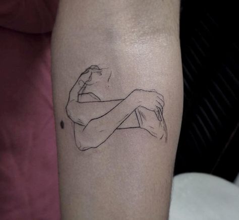 inkkkk Gay Tattoo Men, Hug Tattoo, Gay Tattoos, Brother And Sister Tattoo Ideas, Fingerprint Tattoos, Arrow Tattoos For Women, Sister Tattoo Ideas, Gay Tattoo, One Line Tattoo