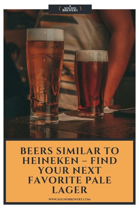 What beers compare to Heineken? There are plenty of pale lagers out there from around the globe that have a clean, crisp, and slightly bitter flavor. | Beers Similar to Heineken | What Does Heineken Taste Like? | What kind of beer is Heineken? | Does Stella Artois taste like Heineken? | Is Heineken the best beer? | #Heineken #HeinekenBeer #BeerSimilartoHeineken #BeerBrands #BrandsOfBeer #SoundBrewery Heineken Beer Poster, Heineken Amsterdam, Heineken Beer, Pale Lager, Kingfisher Ultra Beer, Heniken Beer Heineken, Castle Lite Beer, Stella Artois, Beer Brands