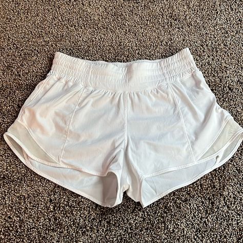 Shop kiarajesse12's closet or find the perfect look from millions of stylists. Fast shipping and buyer protection. Lululemon Hotty Hot Lined Short High-rise 2.5 inch inseam White Adjustable waistband Zipper side pocket Size 4 Amber Christmas, Blue Lululemon Shorts, Lululemon Biker Shorts, Lululemon Skirt, Lulu Shorts, Lululemon Speed Up Shorts, Lululemon Hotty Hot Shorts, Hotty Hot Shorts, Xmas List