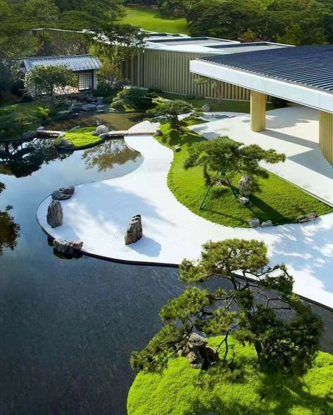 Zen Garden Plan, Garden Design Simple, Landscape Architecture Plan, Zen Garden Design, Beautiful Home Gardens, Japanese Zen Garden, Japan Garden, Japanese Garden Design, Japanese Zen