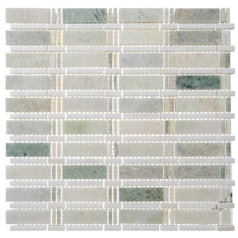 Andova Tiles EVON Chelsea 13-in x 13-in Matte Natural Stone Marble Brick Floor and Wall Tile (1.08-sq. ft/ Piece) in the Tile department at Lowes.com Luxurious Palace, Stone Mosaic Floor, Natural Stone Mosaic, Deck Flooring, Interlocking Deck Tiles, Interlocking Tile, Diy Tile, Mosaic Wall Tiles, Brick Flooring