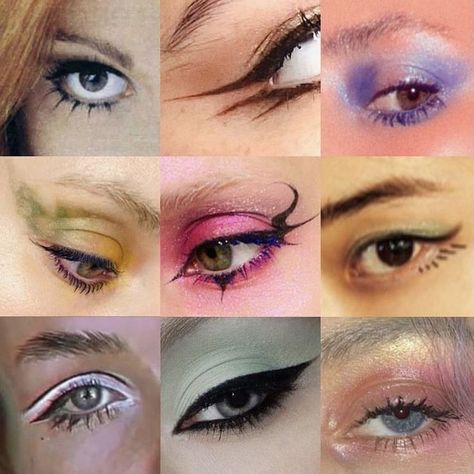 Crazy Eyeliner Looks, Euphoria Themed Makeup, Donni Davy, Euphoria Theme, Euphoria Season 2, Themed Makeup, Face Lace, Aesthetic Grunge Tumblr, Euphoria Makeup