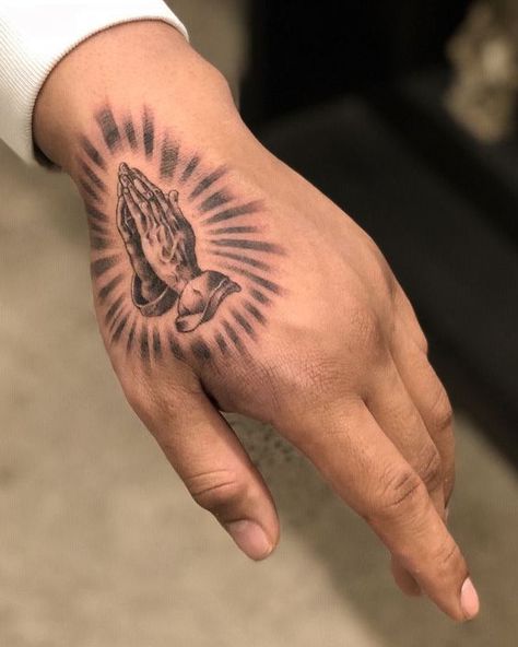 If you have been looking for unusual tattoo designs with praying hands for a long time, then our article is for you. We have collected 55+ of the most interesting and their meanings in human life. Small Praying Hands Tattoo, Praying Tattoo, Prayer Hands Tattoo, Pray Tattoo, Tattoo King, Praying Hands Tattoo Design, Hands Praying, Tattoo Chart, Prayer Tattoo