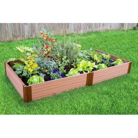 Classic Sienna Raised Garden Bed 4' x 8' x 11â â 1â profile, Brown Raised Garden Bed Corners, Raised Flower Bed, Raised Garden Bed Kits, Cedar Raised Garden Beds, Square Foot Gardening, Tall Plants, Different Plants, Garden Bed, Flower Bed