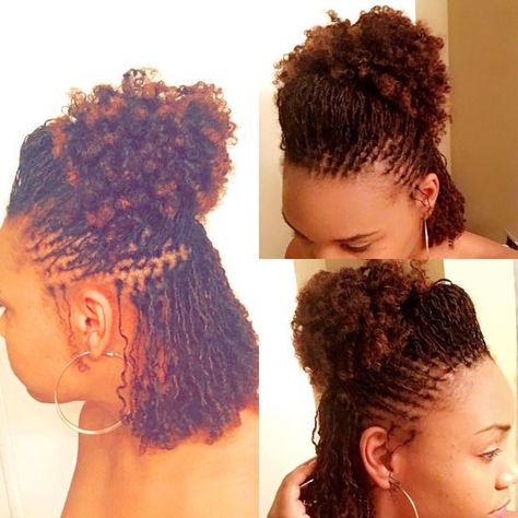 When you see these SUPER-CUTE Sisterlocks styles you're going to feel like getting your own. I searched for the best-looking medium & short sisterlocks hairstyles that give you an idea of how great Black women look. See cute sisterlock styles w/ Relaxed Ends, learn How To Install in the medium beginner stages with extensions or not. Get large beginner hairstyles for kids & girls. Get shampo for thick undercut ombre buns. Quotes about shoulder length Washing twist outs & Tapered braidouts. Tiny Microlocs, Shape Curly Hair, Tiny Locs, Sisterlocks Updo, Sister Locks Hairstyles, Hippie Photography, Sisterlocks Styles Updo, Small Locs, Hair Styles For Black Women