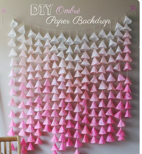 Ganpati decoration ideas – Praju's Blog Paper Strings Decor, Paper Decorations For Wedding, Origami Ganpati Decoration, Diy Paper Hanging Decorations, Tea Light Decorating Ideas, Ombre Wall Hanging, Coffee Filter Backdrop Diy, Diy Hanging Decorations Paper, Fun Birthday Decor