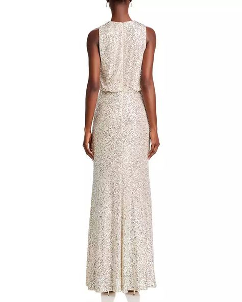 Eliza J - Bloomingdale's Sequin Gown, Eliza J, Cocktail Parties, Halter Neckline, Classic Silhouette, Cocktail Party, Bodice, Sequin, The Dress