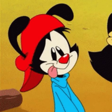 Animaniacs Hello Nurse, Nurse Hello Kitty, Brain Gif, Hello Kitty Gif, Animaniacs Characters, Kitty Gif, The Animaniacs, Sticking Out Tongue, Wakko Warner