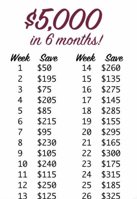 How to Save $5.000 in 6 Months - PAMERANATA Save Money Tips Biweekly, Ways To Save Money Biweekly, 6 Month Budget Saving Money, How To Save For A Trip In 6 Months, Saving 3000 In A Year, Money Saving Tips For Biweekly Pay, Biweekly Savings Plan 10k, Save For A Car In 6 Months, Every Week Savings Plan