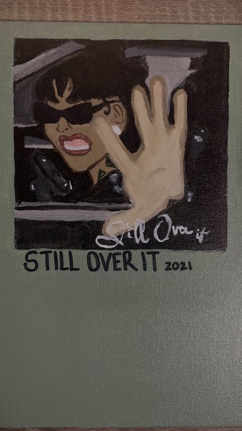 Still Over It Summer Walker, Over It Album Cover, Still Over It, Tumblr Cartoon, Summer Walker, Makeover Bedroom, Inspiration Painting, Cute Canvas Paintings, Dope Cartoon Art