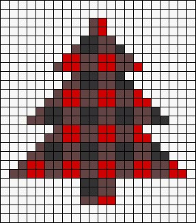 Alpha pattern #52098 | BraceletBook Christmas Tree Alpha Pattern, Alpha Pattern Christmas, Christmas Alpha Patterns, Alpha Crochet, Christmas Tree Plaid, Stitch Items, Alpha Bracelet, Pixel Crochet, Fun Crochet