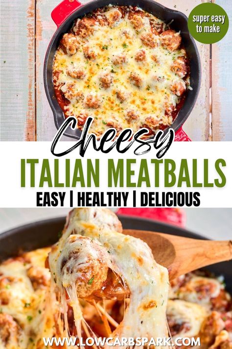 If you are craving a comforting and cheesy meal, this cheesy Italian meatballs recipe is exactly what you need. Loaded with authentic Italian flavors, these meatballs are the ultimate comfort food that will leave you craving more. Meatball Dinner Recipes, Cheesy Meatballs, Meatball Dinner, Italian Meatballs Recipe, How To Cook Meatballs, Ground Chicken Recipes, Meatballs Easy, Homemade Meatballs, Italian Meatballs