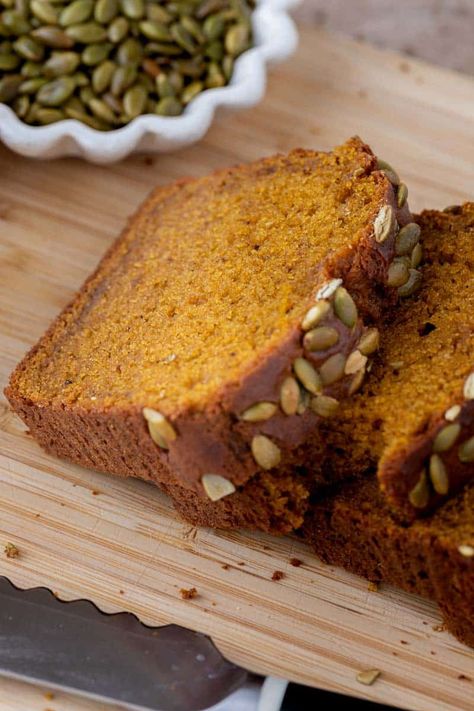 The Best Starbucks Pumpkin Bread Recipe - Lifestyle of a Foodie Maine Pumpkin Bread, Starbucks Pumpkin Bread Recipe, Downeast Maine Pumpkin Bread, Best Pumpkin Bread Recipe, Lifestyle Of A Foodie, Starbucks Pumpkin Bread, Downeast Maine, Moist Pumpkin Bread, Pumpkin Loaf