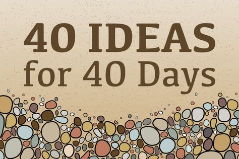 40 Ideas for 40 Days gives classroom activity suggestions for faith formation groups to experience Lent. Ash Wednesday For Kids, Lenten Activities For Kids, Ash Wednesday Ideas, Lent Activities, Easter Kids Crafts, Lenten Activities, 40 Days Of Lent, Nativity Scene Display, Catholic Sacraments