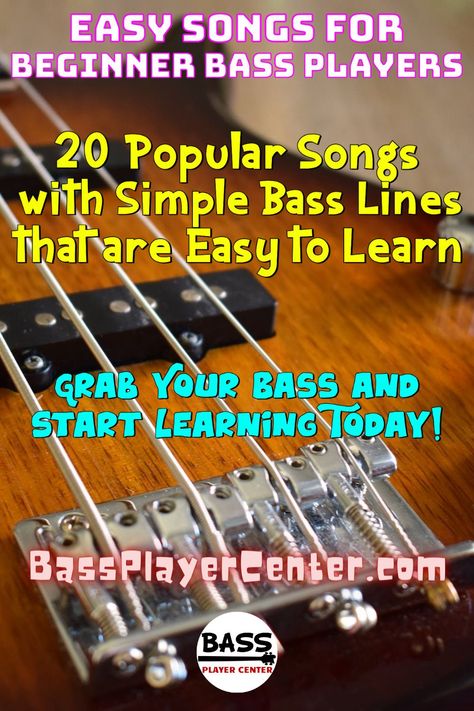 Bass Guitar Songs, Beginner Bass Guitar, Bass Guitar Songs For Beginners, Bass Tabs Songs, How To Read Bass Guitar Music, Learn To Play Bass Guitar, Bass Songs, How To Play The Bass Guitar, Bass Riffs