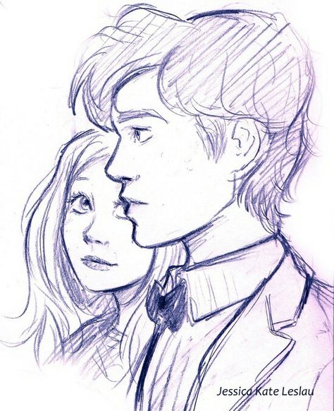 11 anf amy pond drawing Doctor Who Drawings, Couple Drawing, Couple Sketch, Doctor Who Art, Drawing Faces, Cute Couple Drawings, Arte Sketchbook, Arte Inspo, Couple Drawings