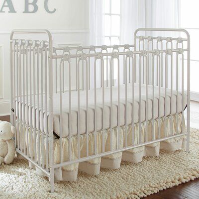 Iron Crib, Metal Crib, Painted Interior Doors, Designer Looks, Portable Crib, La Baby, Alabaster White, Adjustable Mattress, Mattress Support