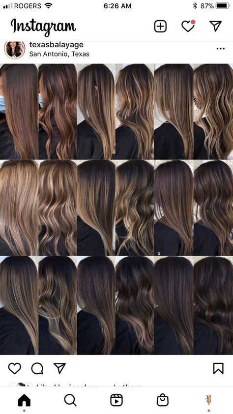 Dark Brown Hair Balayage, Black Hair Balayage, Brunettes Highlights, Blonde Hair With Bangs, Brunette Hair With Highlights, Blonde Hair Color Ideas, Brunette Balayage Hair, Brown Hair Balayage, Blonde Hair Shades