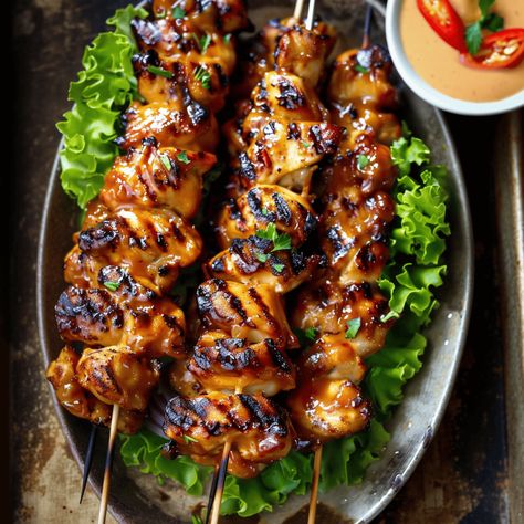 Coconut Chicken Skewers, Exotic Food Recipes, Cursed Cakes, Continental Cuisine, Thai Coconut Chicken, Healthy Asian Recipes, Kabob Skewers, Beef Kabobs, Jet Pack