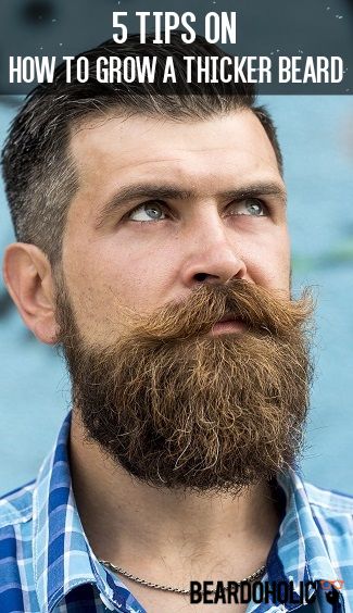 5 Tips on How to Grow a Thicker Beard From beardoholic.com Beard Growth Tips, Diy Beard, Trimming Your Beard, Beard Tips, Man With A Beard, Beard Rules, Thick Beard, Mustache Styles, Perfect Beard