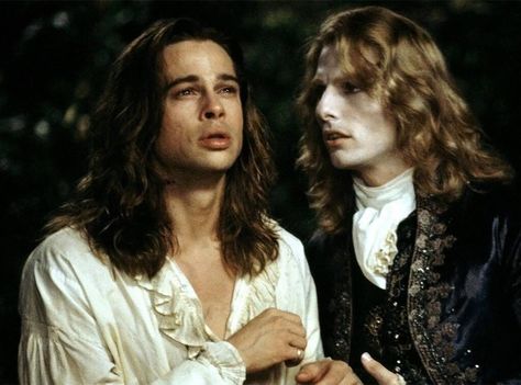 Louis Brad Pitt, Lestat X Louis, Brad Pitt Vampire, Interview With The Vampire 1994, Vampire Men, Vampire Beauty, Brad Pitt Movies, Anglina Jolie, Interview With A Vampire