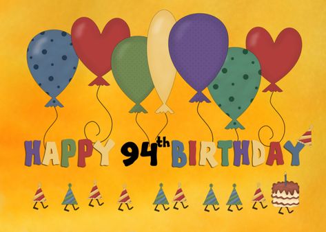 Happy 94th Birthday Balloons card #Ad , #spon, #Happy, #Birthday, #card, #Balloons Birthday Card Balloons, Happy 84th Birthday, Happy 94th Birthday, Happy 87th Birthday, Happy 92nd Birthday, Happy 91st Birthday, 60th Birthday Balloons, Happy 85th Birthday, 30th Birthday Balloons