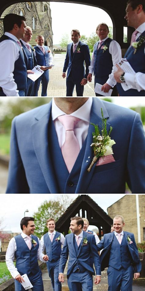 blush and navy table | Pink tie and navy suit Wedding Suits Men Blue, Walk Down The Aisle, Wedding Sherwani, Wedding Colour, Suits Men, Palette Inspiration, Wedding Groomsmen, Groomsmen Suits, Groomsmen Attire