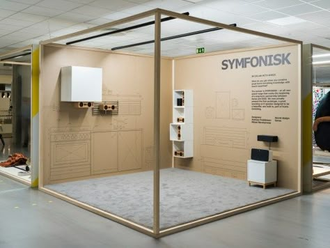 Stand Modular, Corner Booth, Milan Furniture, Swedish Furniture, Kiosk Design, Ikea Home, Exhibition Stand Design, Exhibition Booth Design, Exhibition Display