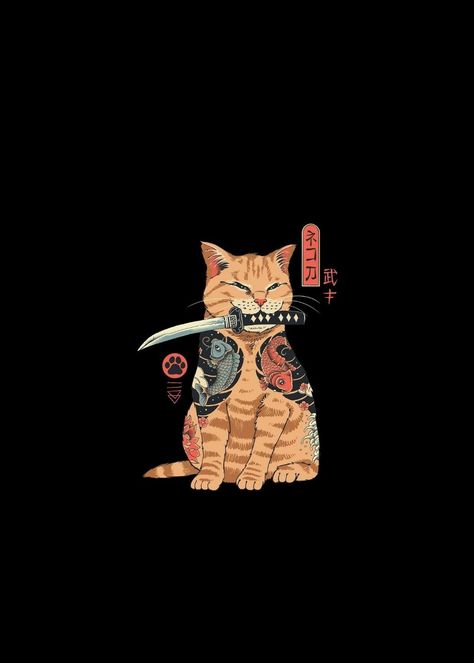 Yakuza Aesthetic Wallpaper, Cat Yakuza Tattoo, Yakuza Cat Tattoo, Oni Aesthetic Wallpaper, Yakuza Wallpaper Iphone, Japanese Yakuza Wallpaper, Yakuza Illustration, Yakuza 0 Wallpaper, Yakuza Logo