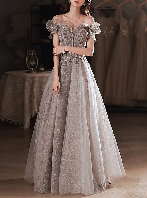 Princesscore Cottagecore, Cheap Prom Dresses Online, Dress Off Shoulder, Clothing Pieces, A Line Prom Dresses, Prom Dresses Online, فستان سهرة, Women's Evening Dresses, Women Formals