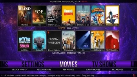 Best kodi builds november 2023 best kodi 20.2 nexus november 2023 best kodi 19 matrix builds latest kodi builds for firestick kodi 21 omega Kodi Builds, Free Tv Channels, December 2024, Fire Tv Stick, Tv Channels, User Interface Design, Fire Tv, Interface Design, User Interface