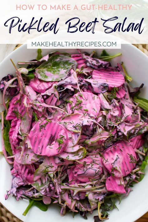 This Pickled Beet Salad is a quick and easy summer side dish that's full of flavor! In just 5 minutes, you'll have a mix of sweet, tart, creamy, and refreshing flavors that make it the perfect addition to any cookout or BBQ. Plus, it's low carb and can easily be made vegan. Need to feed more people? Just double or triple the recipe! Best Pickled Beets Recipe, Pickled Beet Salad, Beet Salad Recipe, Pickled Beets Recipe, Easy Summer Salad, Easy Summer Side Dishes, Beet Salad Recipes, Beet Recipes, Pickled Beets