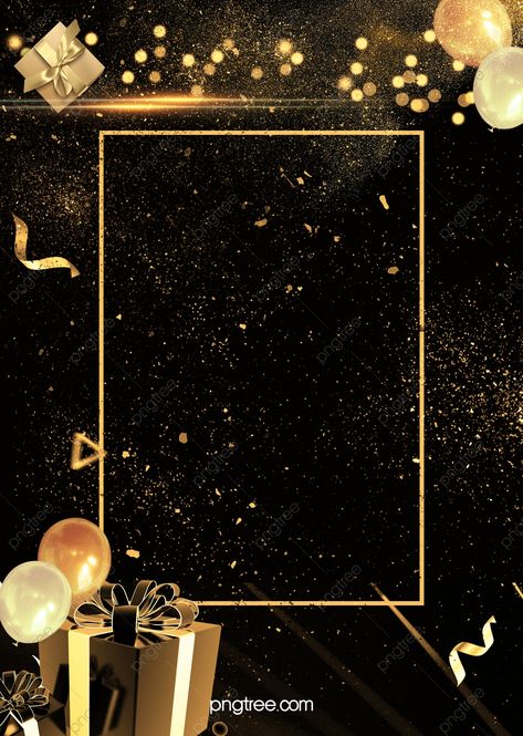 Fondo de fiesta estilo oro negro fresco simple, estilo oro negro, fondo, fiesta Imagen de fondo para descarga gratuita Christmas Gift Background, Champagne Balloons, Birthday Background Images, Balloon Background, Gold Backdrop, Blue Background Images, Birthday Flyer, Black Background Images, Wallpaper Photos