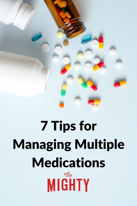 7 Tips for Managing Multiple Medications #mentalhealth #chronicillness Medication Management Activity, Pill Reminder, Medication Log, Home Therapy, Blue Monday, Medication Management, Borderline Personality, Rare Disease, How To Pronounce