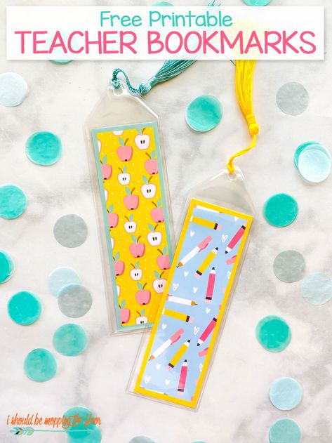 Free Printable Teacher Appreciation Bookmarks in Three Fun Designs Summer Bookmarks, School Bookmarks, Teacher Appreciation Gift Card, Printable Teacher Appreciation, Mopping The Floor, Cool Bookmarks, Free Printable Bookmarks, Preschool Teacher Gifts, Teacher Appreciation Printables