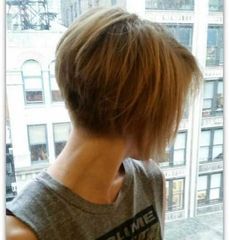 Short inverted bob | Mumsnet Short Graduated Bob, Graduated Bob Hairstyles, Inverted Bob Short, Kort Bob, Popular Short Haircuts, Graduated Bob Haircuts, Graduated Bob, New Short Hairstyles, Pixie Bob Haircut