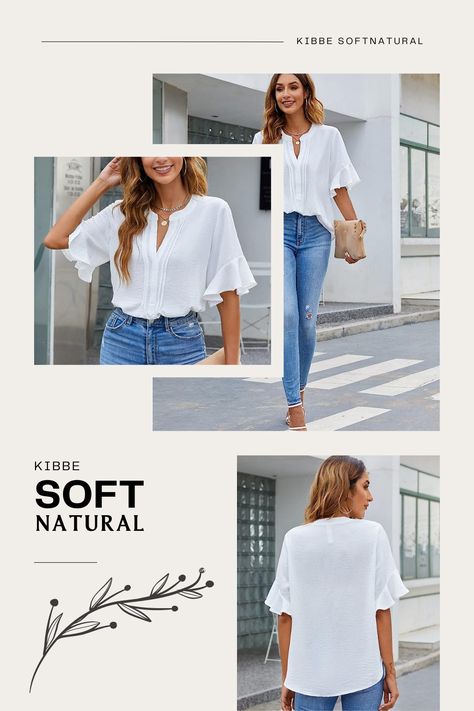 Soft Natural Kibbe Jewelry, Soft Natural Kibbe Outfit Ideas, Soft Natural Jewelry, Kibbe Soft Natural, Natural Outfit, Natural Clothing Style, Business Casual Tops, Natural Kibbe, Summer Business Casual Outfits