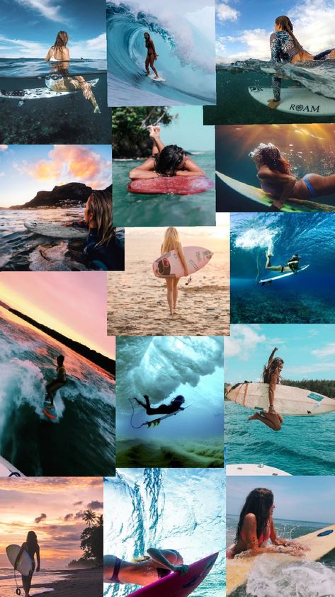 Surfer Girl Wallpaper, Surfing Aesthetic Wallpaper, Surfing Aesthetic Girl, Surfing Decor, Surfing Wallpaper, Cute Background Pictures, Surfer Aesthetic, Summer Beach Wallpaper, Surfing Aesthetic